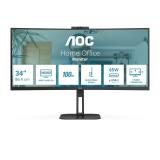 AOC - V5 CU34V5C/BK pantalla para PC 86,4 cm (34") 3440 x 1440 Pixeles Wide Quad HD LED Negro
