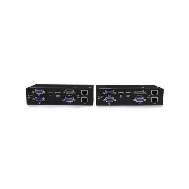 StarTech.com - Extensor de Consola KVM por Cat 5 Ethernet (200m) con USB y Vídeo VGA Doble