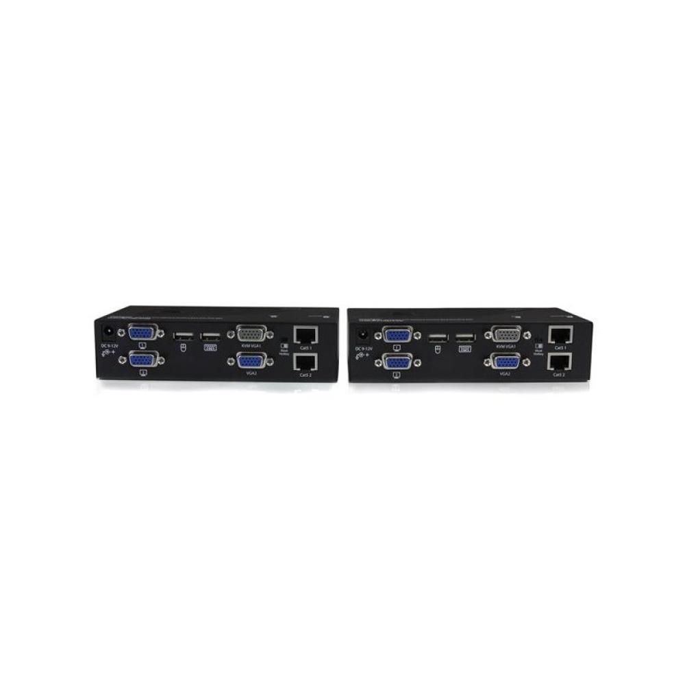 StarTech.com - Extensor de Consola KVM por Cat 5 Ethernet (200m) con USB y Vídeo VGA Doble