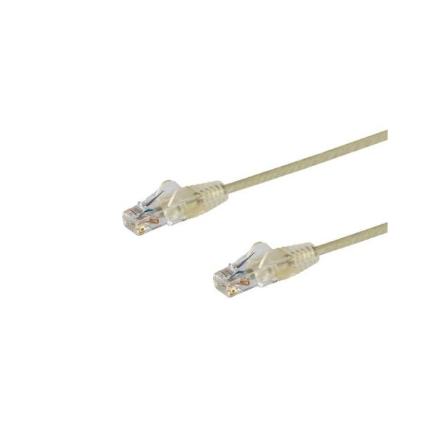 StarTech.com - Cable Cat6 de 2,5m - Delgado - con Conectores RJ45 sin Enganches - Gris