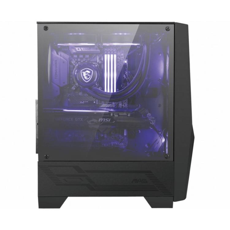 MSI - MAG Forge 100M Midi Tower Negro, Transparente