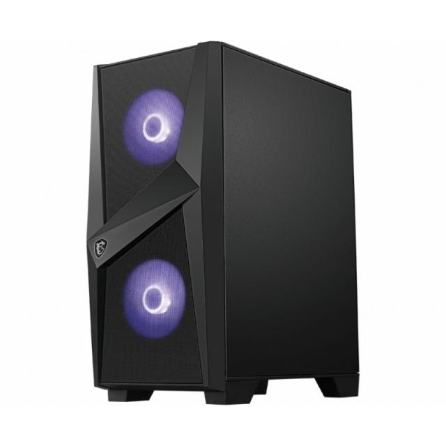 MSI - MAG Forge 100M Midi Tower Negro, Transparente