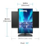 BenQ - SW242Q pantalla para PC 61,2 cm (24.1") 2560 x 1600 Pixeles WQXGA LED Negro