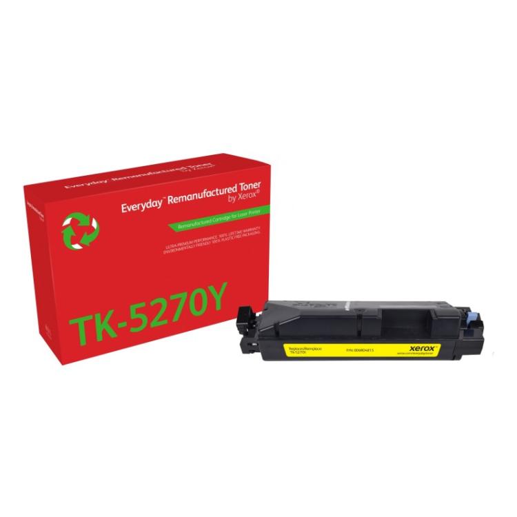 Xerox - Remanufacturado Everyday Tóner Everyday™ Amarillo remanufacturado de Xerox es compatible con Kyocera TK-5270Y, Capacidad