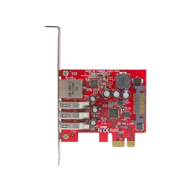 StarTech.com - Tarjeta Adaptador de Red Ethernet Gigabit Combo con Hub Concentrador USB 3.0 de 3 Puertos