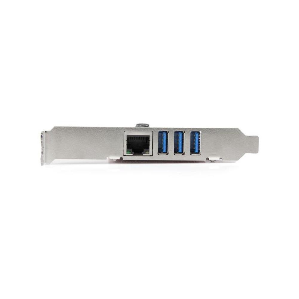 StarTech.com - Tarjeta Adaptador de Red Ethernet Gigabit Combo con Hub Concentrador USB 3.0 de 3 Puertos