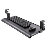 StarTech.com - Bandeja Deslizante de Teclado para Debajo del Escritorio, Soporte de Mordaza, 2kg, Bandeja para Teclado, Soporte