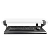 StarTech.com - Bandeja Deslizante de Teclado para Debajo del Escritorio, Soporte de Mordaza, 2kg, Bandeja para Teclado, Soporte