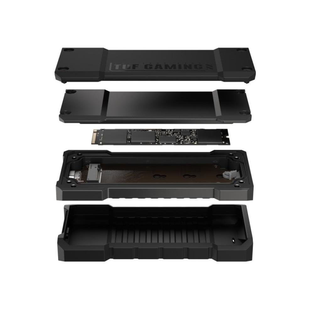 ASUS - TUF Gaming A2 Caja externa para unidad de estado sólido (SSD) Negro M.2