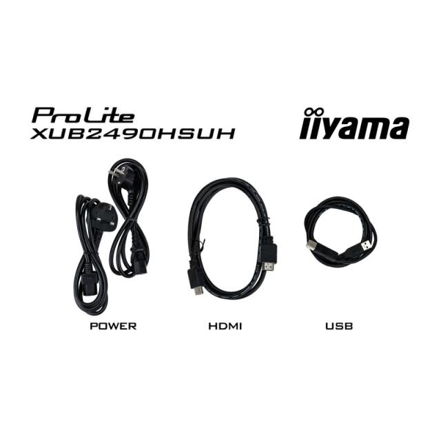 iiyama - XUB2490HSUH-B2 pantalla para PC 60,5 cm (23.8") 1920 x 1080 Pixeles Full HD LED Negro