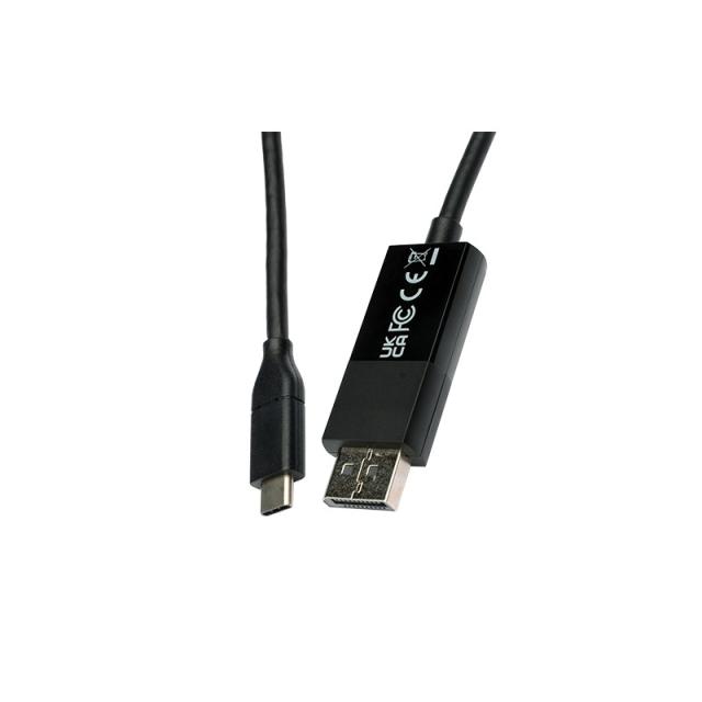 V7 - V7UCDP-2M cambiador de género para cable USB Type-C 3.2 Gen 1 DisplayPort Negro