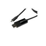 V7 - V7UCDP-2M cambiador de género para cable USB Type-C 3.2 Gen 1 DisplayPort Negro