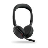 Jabra - Evolve2 65 Flex Auriculares Inalámbrico y alámbrico Diadema Oficina/Centro de llamadas Bluetooth Negro - 26699-989-999