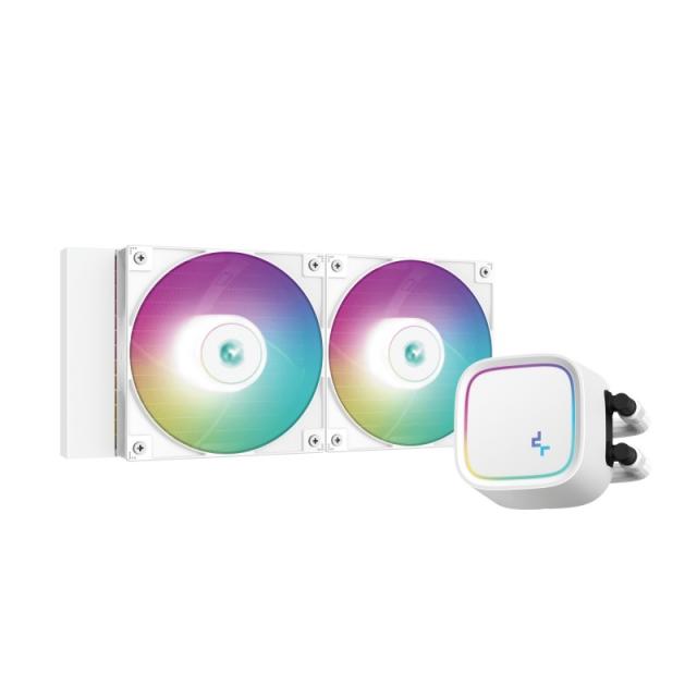 DeepCool - LE520 WH Procesador Sistema de refrigeración líquida todo en uno 12 cm Blanco 1 pieza(s)