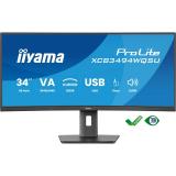 iiyama - ProLite XCB3494WQSU-B1 pantalla para PC 86,4 cm (34") 3440 x 1440 Pixeles UltraWide Quad HD LED Negro