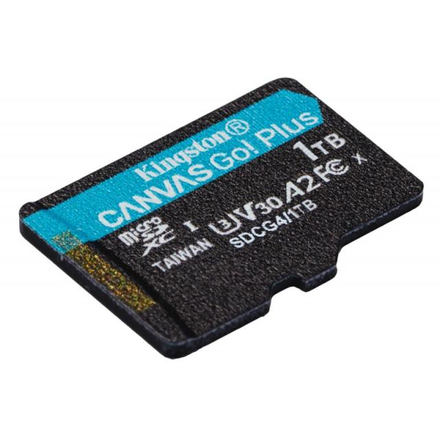 Kingston Technology - Tarjeta microSDXC Canvas Go Plus Gen4 de 1 TB, 200 MB/s, A2 U3 V30 y adaptador