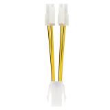 Nanocable - CABLE ALIM. 4PIN/H-4+4PIN/M 15CM
