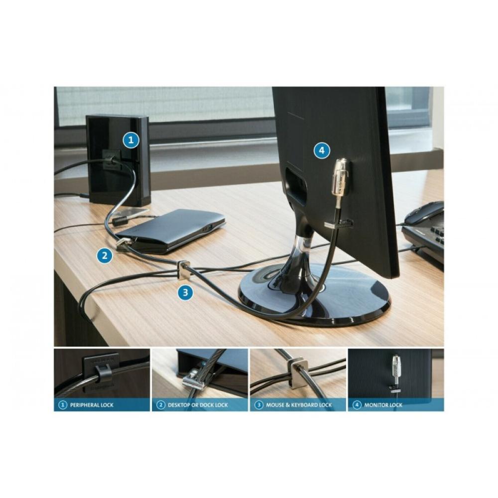 Kensington - Kit de candados para ordenador de sobremesa y periféricos 2.0