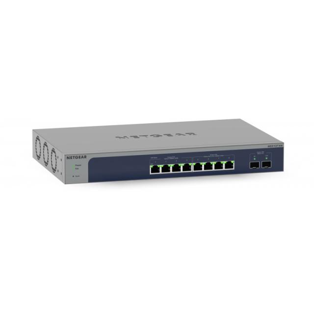 NETGEAR - 8-Port Multi-Gigabit/10G Ethernet Ultra60 PoE++ Smart Switch with 2 SFP+ Ports (MS510TXUP) Gestionado L2+ 10G Ethernet