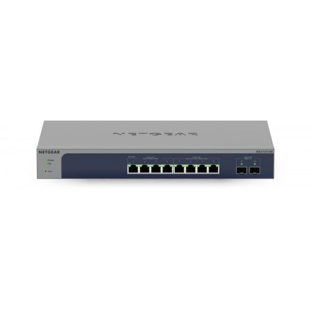NETGEAR - 8-Port Multi-Gigabit/10G Ethernet Ultra60 PoE++ Smart Switch with 2 SFP+ Ports (MS510TXUP) Gestionado L2+ 10G Ethernet