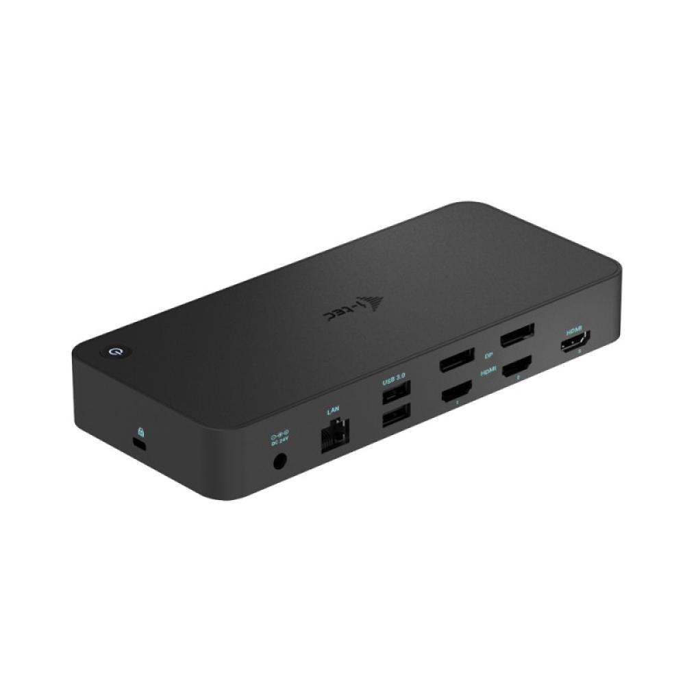i-tec - USB 3.0 / USB-C / Thunderbolt, 3x 4K Docking Station + Power Delivery 100W