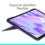 Logitech - Combo Touch, funda con teclado, iPad Pro 13 pulgadas (M4)(2024) - Teclado retroiluminado extraíble con soporte abatib