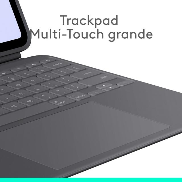 Logitech - Combo Touch, funda con teclado, iPad Pro 13 pulgadas (M4)(2024) - Teclado retroiluminado extraíble con soporte abatib