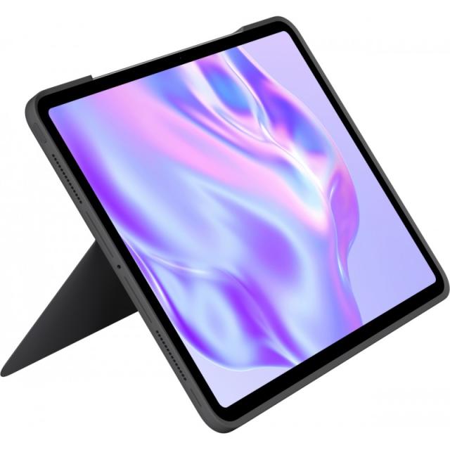 Logitech - Combo Touch, funda con teclado, iPad Pro 13 pulgadas (M4)(2024) - Teclado retroiluminado extraíble con soporte abatib