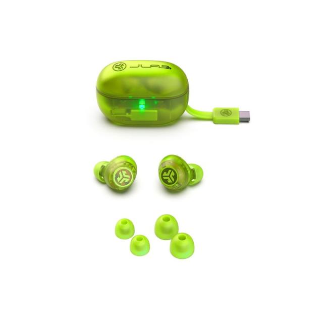 JLab - Go Pop ANC Auriculares True Wireless Stereo (TWS) Dentro de oído Llamadas/Música Bluetooth Verde a - IEUEBGOANCRTRAGRN124