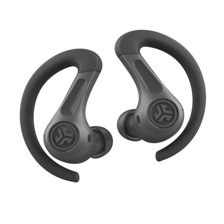 JLab - Sport Auriculares True Wireless Stereo (TWS) gancho de oreja Llamadas/Música Bluetooth Grafito