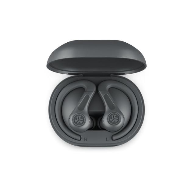 JLab - Sport Auriculares True Wireless Stereo (TWS) gancho de oreja Llamadas/Música Bluetooth Grafito