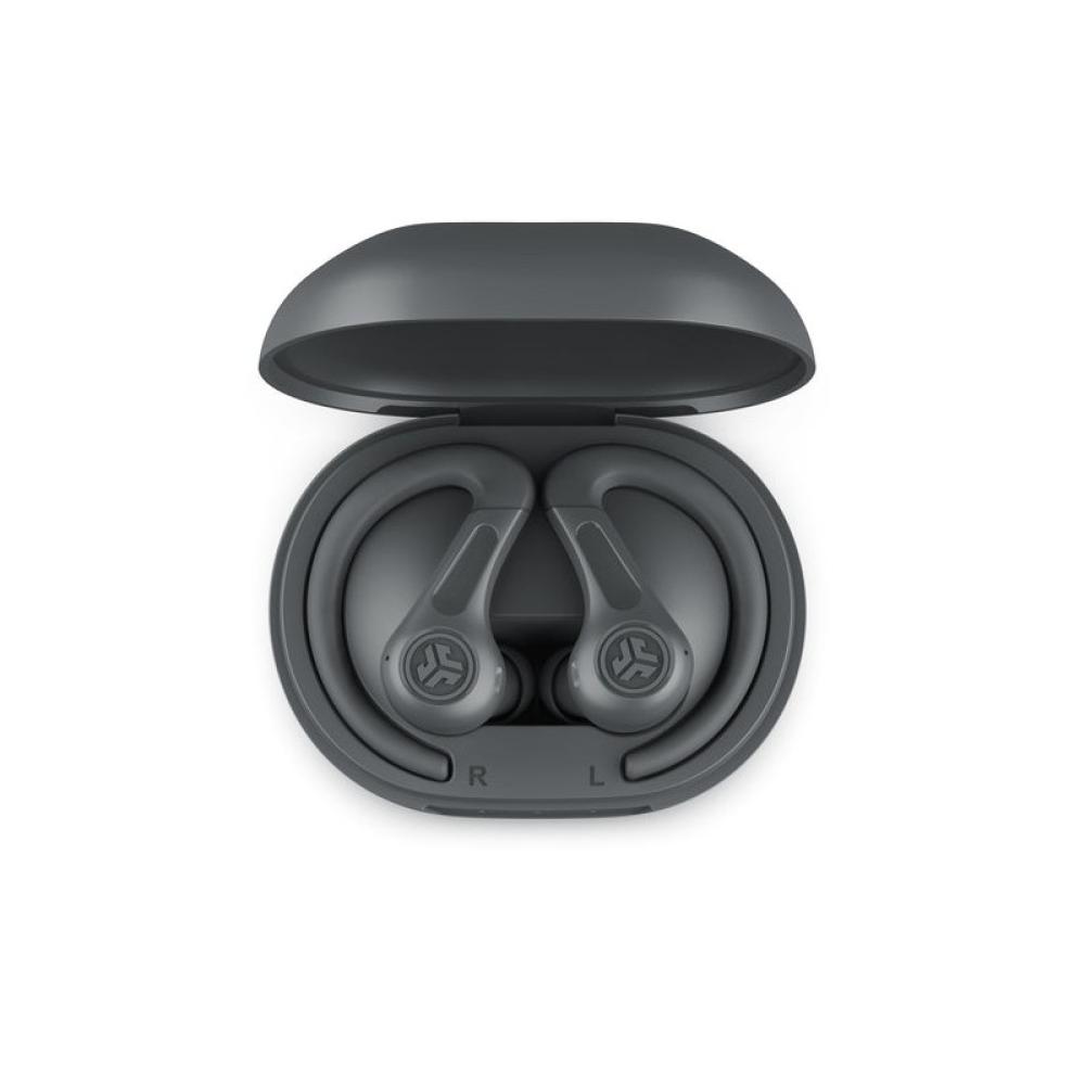 JLab - Sport Auriculares True Wireless Stereo (TWS) gancho de oreja Llamadas/Música Bluetooth Grafito