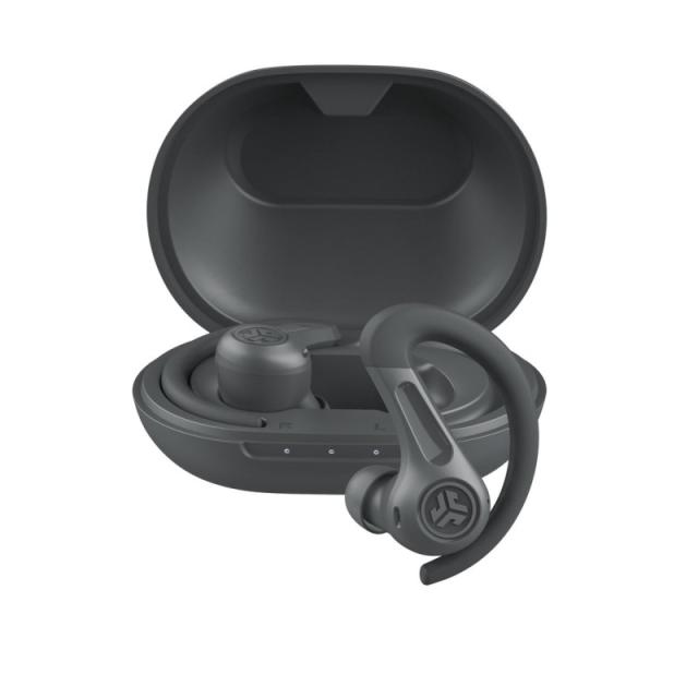 JLab - Sport Auriculares True Wireless Stereo (TWS) gancho de oreja Llamadas/Música Bluetooth Grafito