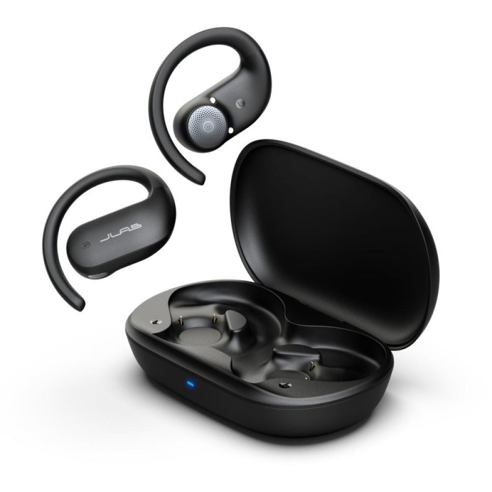 JLab - Open Sport Auriculares True Wireless Stereo (TWS) Dentro de oído Llamadas/Música/Deporte/Uso diario Bluetooth Negro