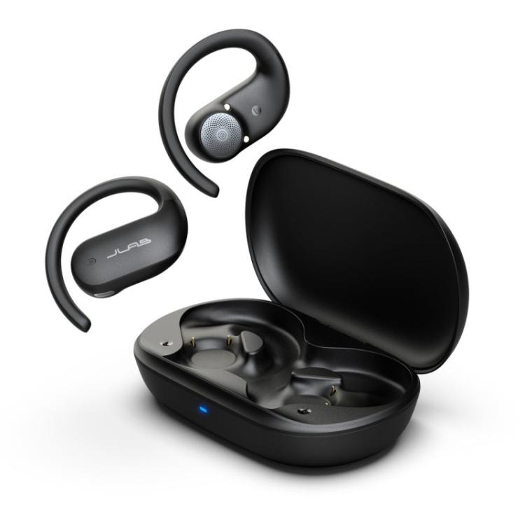 JLab - Open Sport Auriculares True Wireless Stereo (TWS) Dentro de oído Llamadas/Música/Deporte/Uso diario Bluetooth Negro
