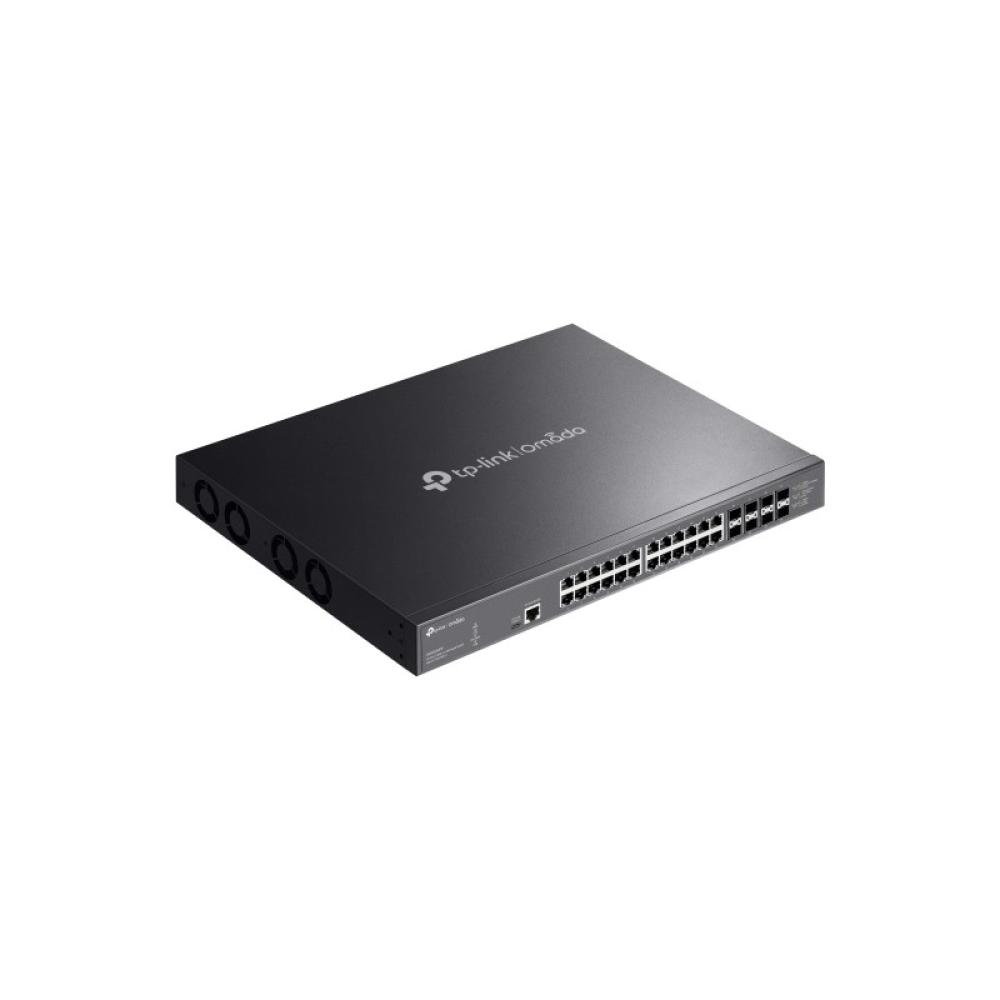 TP-Link - Omada SX3832MPP switch Gestionado L2+ 10G Ethernet (100/1000/10000) Energía sobre Ethernet (PoE) DIN rail Negro