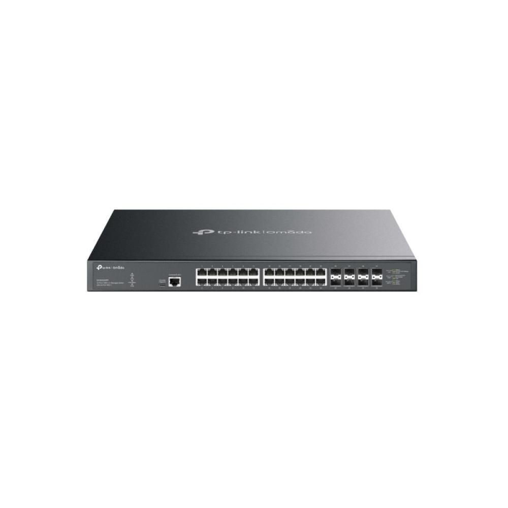 TP-Link - Omada SX3832MPP switch Gestionado L2+ 10G Ethernet (100/1000/10000) Energía sobre Ethernet (PoE) DIN rail Negro