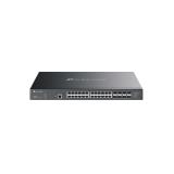 TP-Link - Omada SX3832MPP switch Gestionado L2+ 10G Ethernet (100/1000/10000) Energía sobre Ethernet (PoE) DIN rail Negro