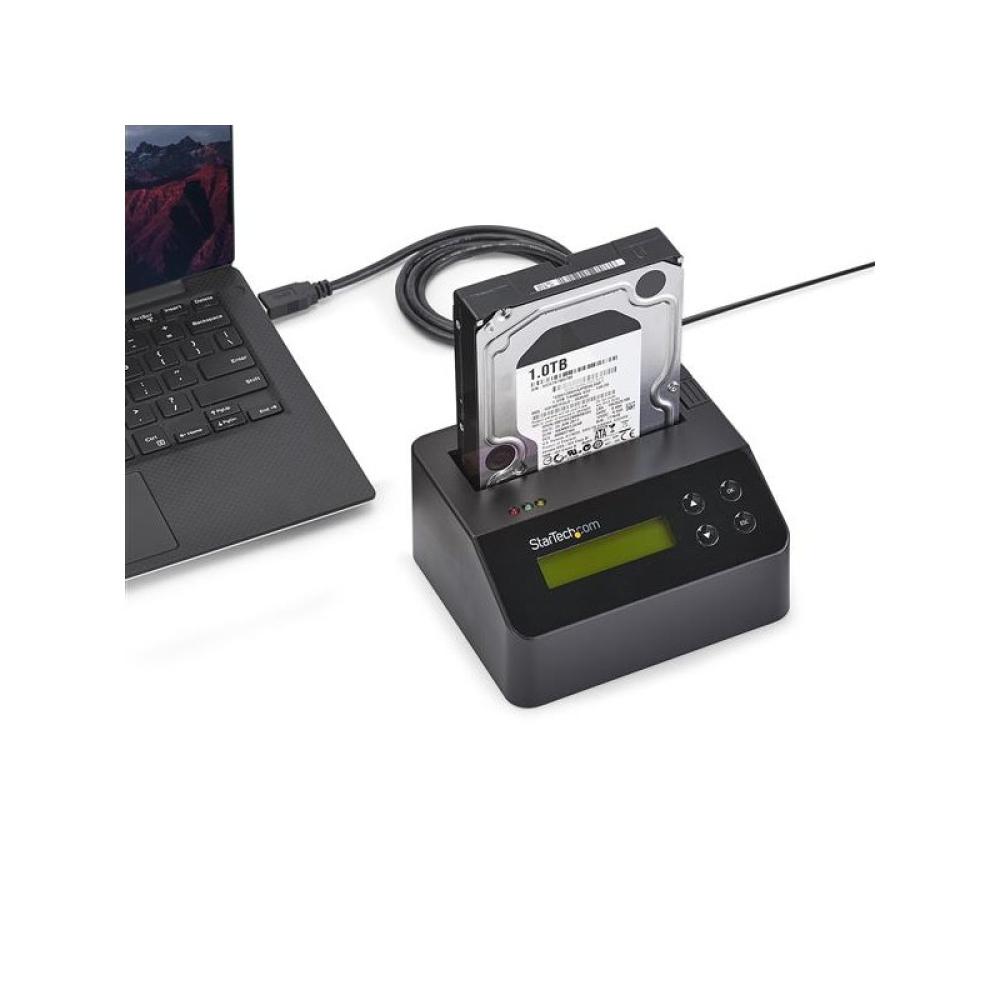 StarTech.com - Borrador Autónomo USB 3.0 de 1 Bahía para Discos Duros o SSDs - USB 3.0 a SATA II (3 Gbps) - TAA - 9 Modos de Bor