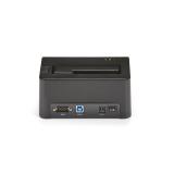 StarTech.com - Borrador Autónomo USB 3.0 de 1 Bahía para Discos Duros o SSDs - USB 3.0 a SATA II (3 Gbps) - TAA - 9 Modos de Bor