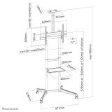 Neomounts - FL50-550BL1 Carro para TV 37-70"