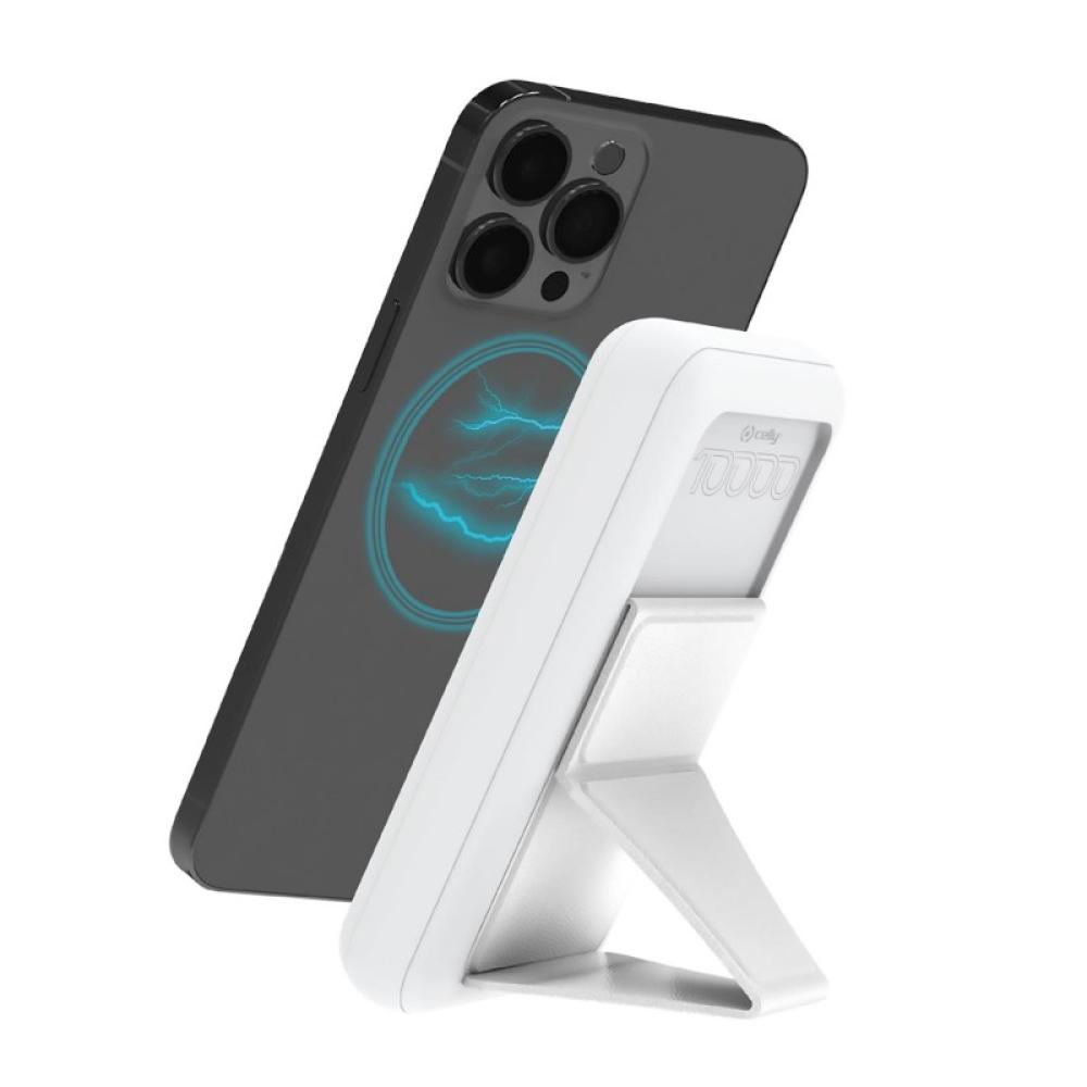 Celly - MAGPB10000WH batería externa 10000 mAh Cargador inalámbrico Blanco