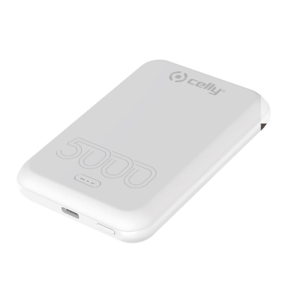Celly - MAGPB5000EVOWH batería externa 5000 mAh Cargador inalámbrico Blanco
