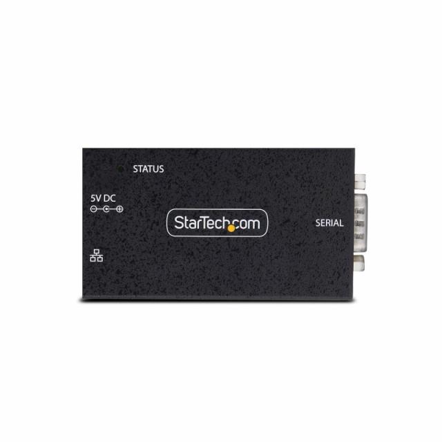 StarTech.com - Adaptador Serie a Ethernet - Conversor RJ45 LAN IP a DB9 RS232 - Servidor de Dispositivos Serie de 1 Puerto - Car