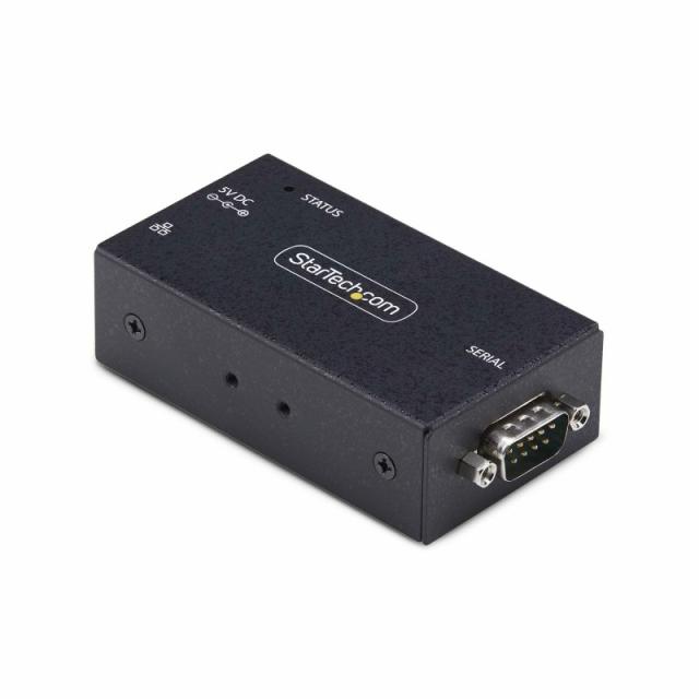 StarTech.com - Adaptador Serie a Ethernet - Conversor RJ45 LAN IP a DB9 RS232 - Servidor de Dispositivos Serie de 1 Puerto - Car