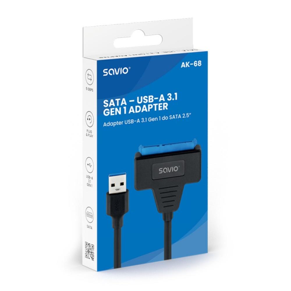 Savio - K-68 tarjeta y adaptador de interfaz USB 3.2 Gen 1 (3.1 Gen 1)