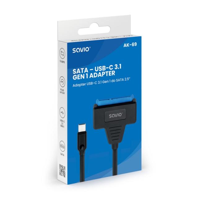 Savio - AK-69 tarjeta y adaptador de interfaz USB 3.2 Gen 1 (3.1 Gen 1)
