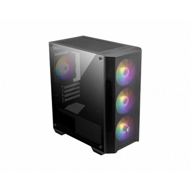 MSI - MAG Forge M100A Micro Torre Negro, Transparente