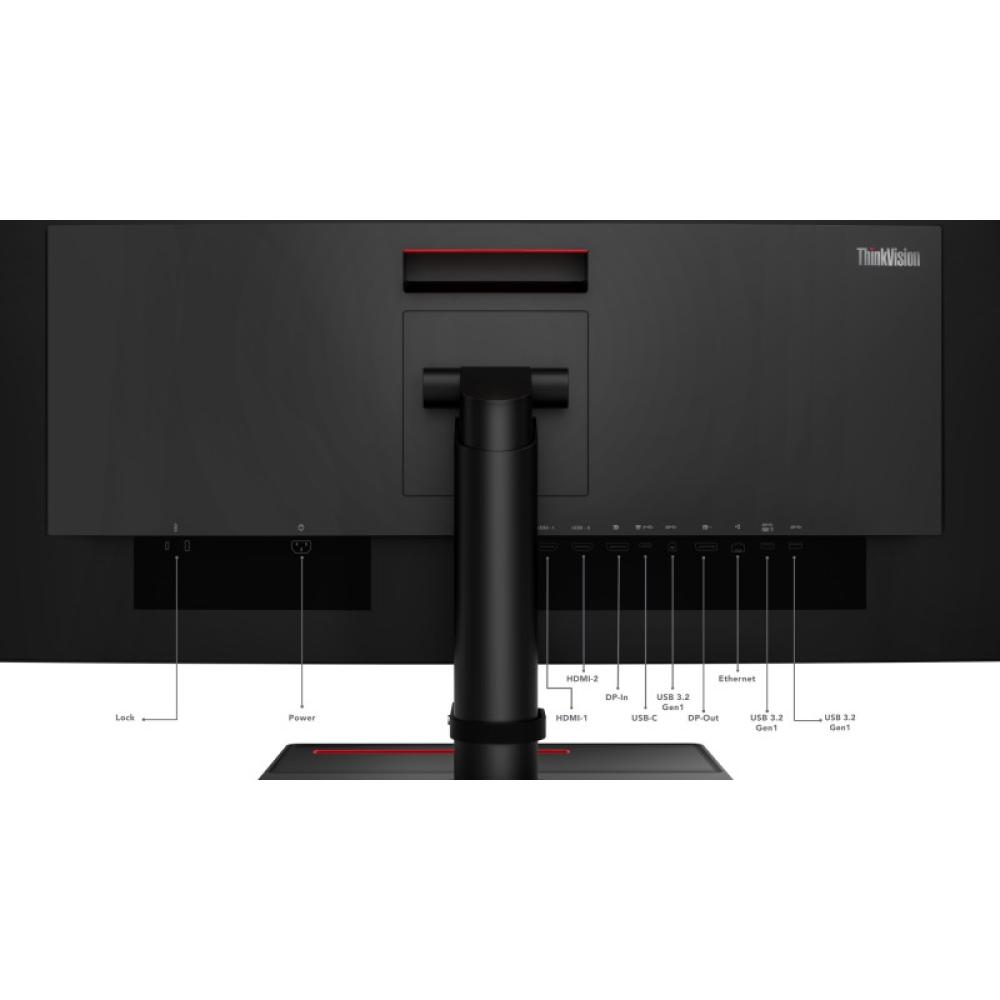 Lenovo - ThinkVision P34w-20 LED display 86,7 cm (34.1") 3440 x 1440 Pixeles Wide Quad HD Negro