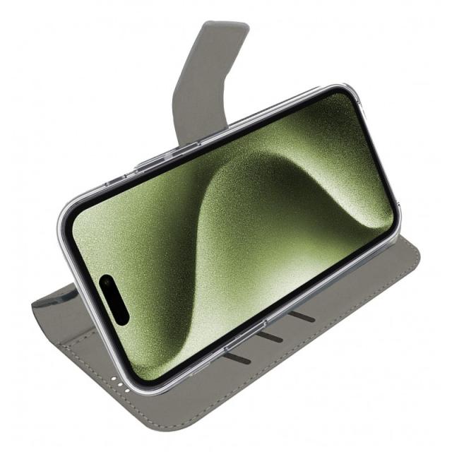 Celly - WALLY1078 funda para teléfono móvil 15,5 cm (6.1") Funda cartera Negro